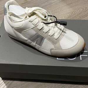 LOFT women’s Cream and Gray Sneakers